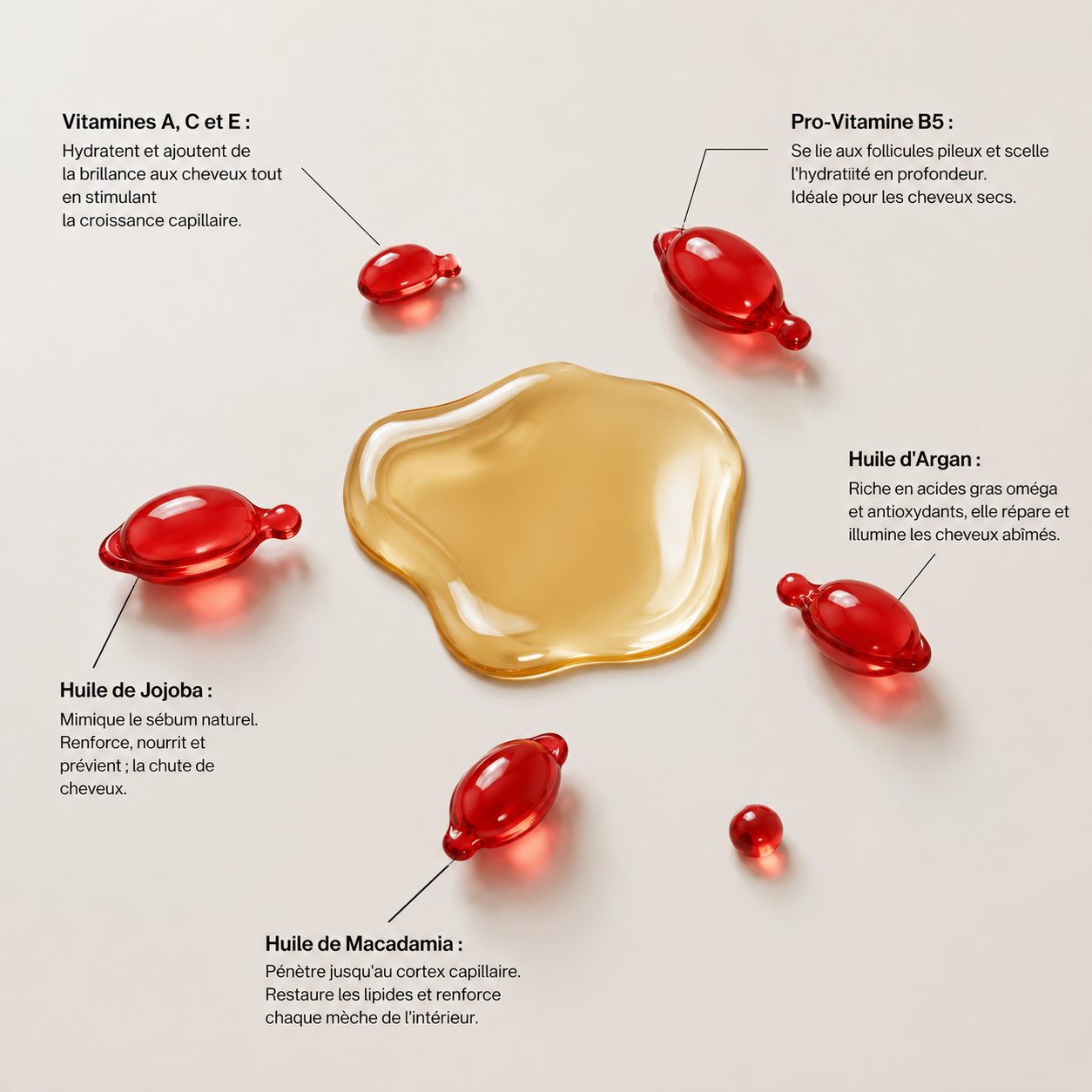 HairVitamin — Capsules Rituelles Régénérantes · 40 doses