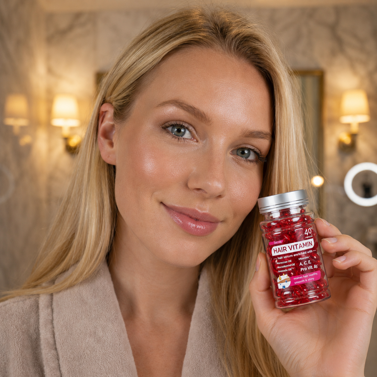 HairVitamin® : réparez enfin la source du problème: votre cuir chevelu, pour des cheveux longs, forts et beaux