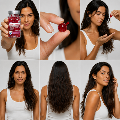 HairVitamin® : réparez enfin la source du problème: votre cuir chevelu, pour des cheveux longs, forts et beaux